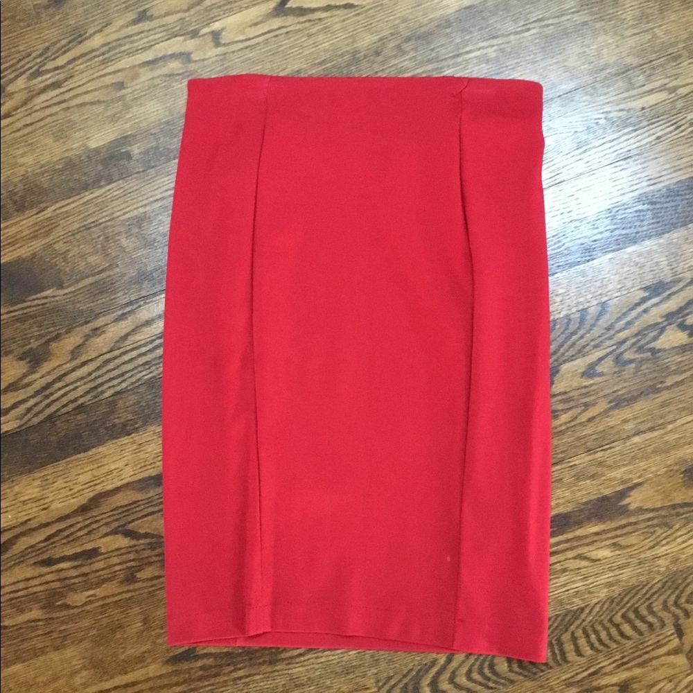 Red Pencil Skirt